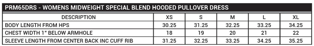 Women’s Midweight Special Blend Hooded Pullover Dress